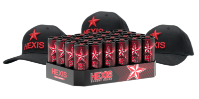 package, energy drink, hexis energy, canettes